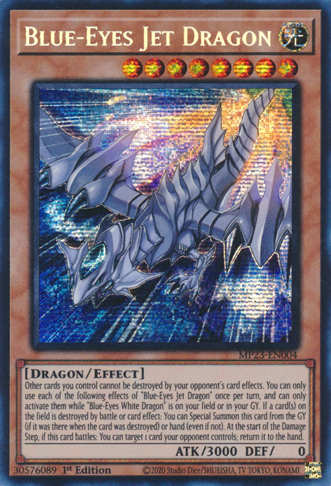 Blue-Eyes Jet Dragon [MP23-EN004] Prismatic Secret Rare | Deep Dive Games St. Marys