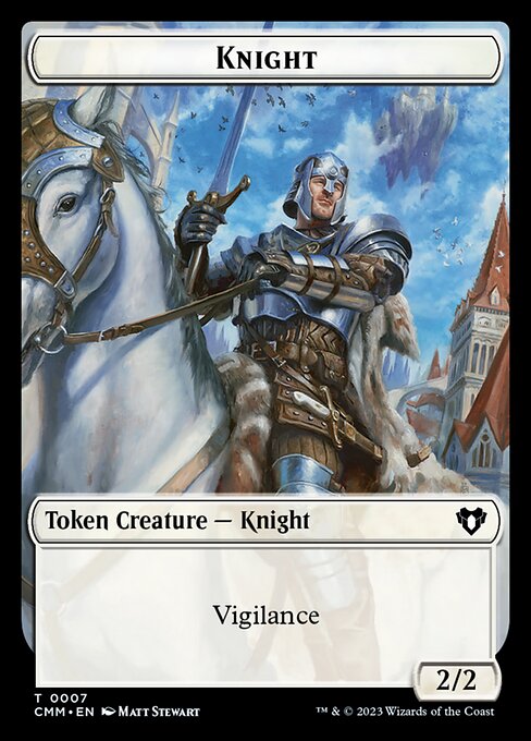 City's Blessing // Knight Double-Sided Token [Commander Masters Tokens] | Deep Dive Games St. Marys