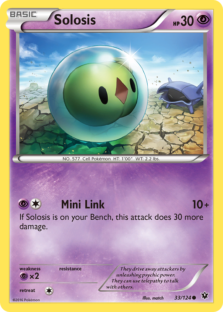 Solosis (33/124) [XY: Fates Collide] | Deep Dive Games St. Marys