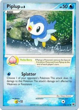 Piplup LV.8 (72/100) (Empotech - Dylan Lefavour) [World Championships 2008] | Deep Dive Games St. Marys