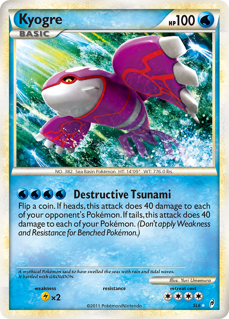 Kyogre (SL6) [HeartGold & SoulSilver: Call of Legends] | Deep Dive Games St. Marys