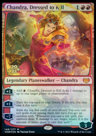 Chandra, Dressed to Kill [Innistrad: Crimson Vow Prerelease Promos] | Deep Dive Games St. Marys