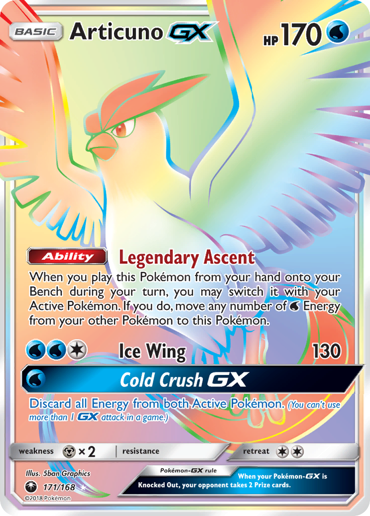 Articuno GX (171/168) [Sun & Moon: Celestial Storm] | Deep Dive Games St. Marys