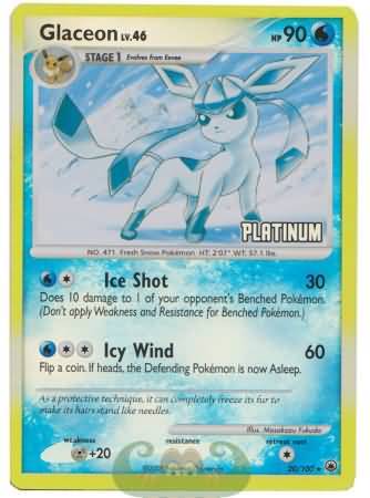 Glaceon (20/100) [Burger King Promos: 2009 Collection] | Deep Dive Games St. Marys