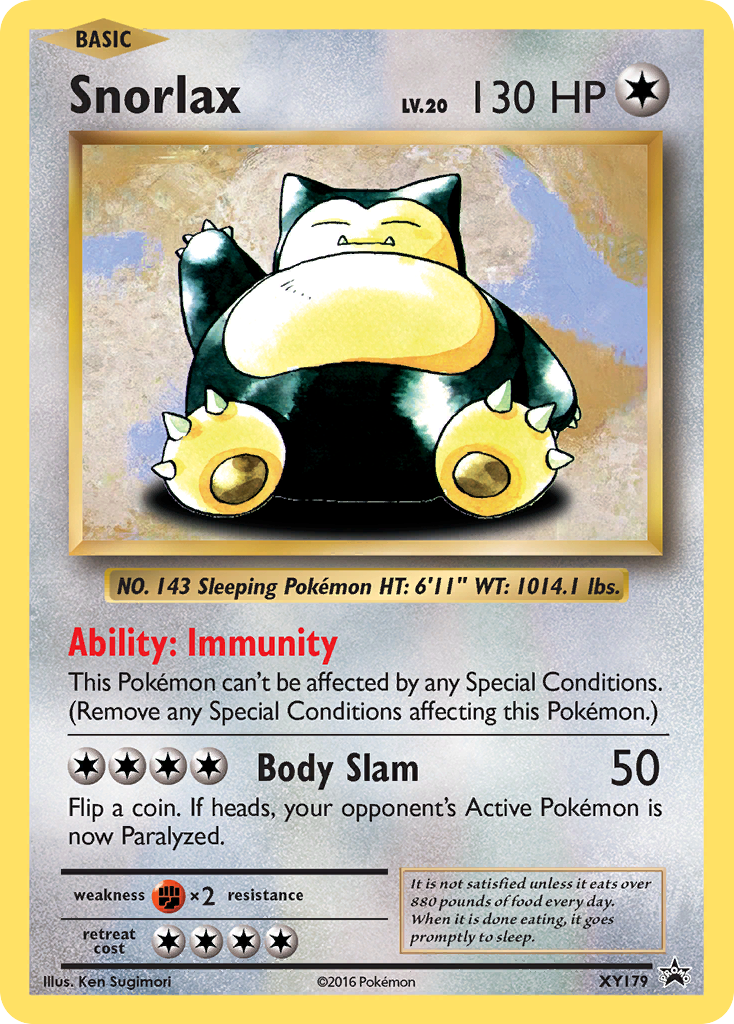 Snorlax (XY179) [XY: Black Star Promos] | Deep Dive Games St. Marys