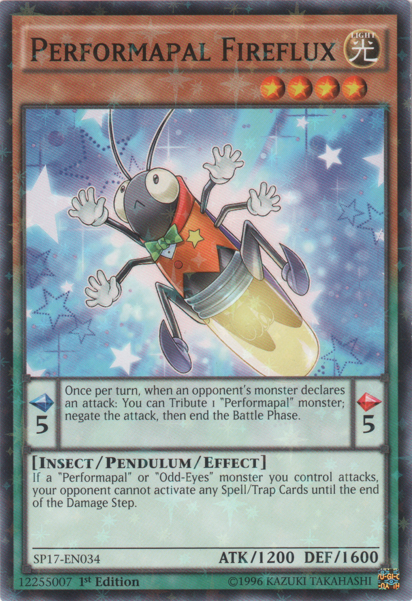 Performapal Fireflux [SP17-EN034] Starfoil Rare | Deep Dive Games St. Marys