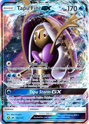 Tapu Fini GX (39a/147) [Alternate Art Promos] | Deep Dive Games St. Marys