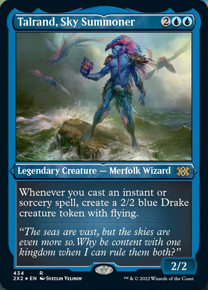 Talrand, Sky Summoner (Foil Etched) [Double Masters 2022] | Deep Dive Games St. Marys