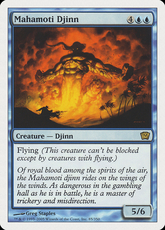 Mahamoti Djinn (9th Edition) [Oversize Cards] | Deep Dive Games St. Marys