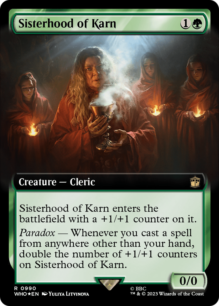 Sisterhood of Karn (Extended Art) (Surge Foil) [Doctor Who] | Deep Dive Games St. Marys