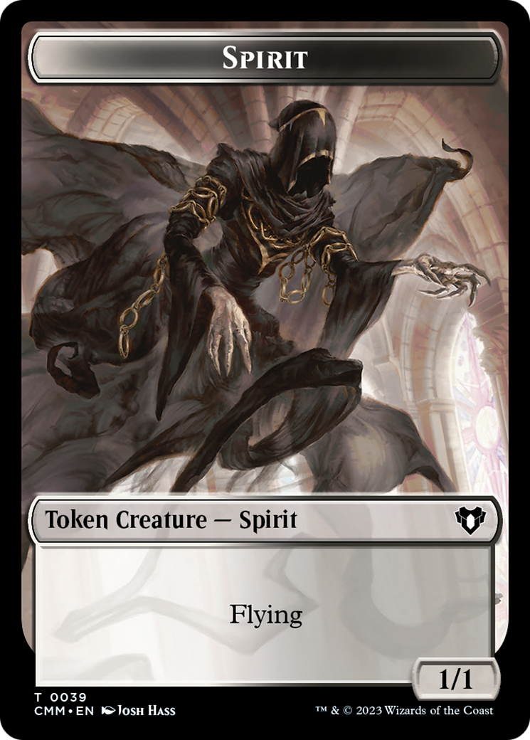 Spirit (0039) // Bird Illusion Double-Sided Token [Commander Masters Tokens] | Deep Dive Games St. Marys