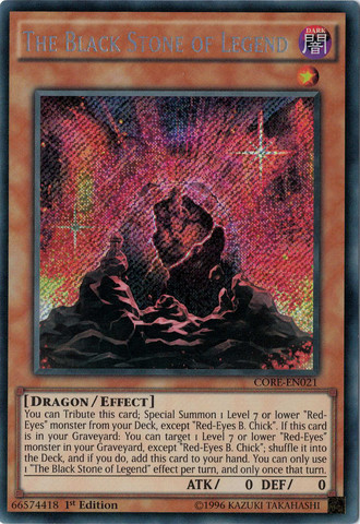 The Black Stone of Legend [CORE-EN021] Secret Rare | Deep Dive Games St. Marys