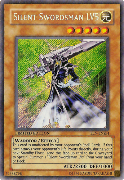 Silent Swordsman LV5 [EEN-ENSE4] Secret Rare | Deep Dive Games St. Marys