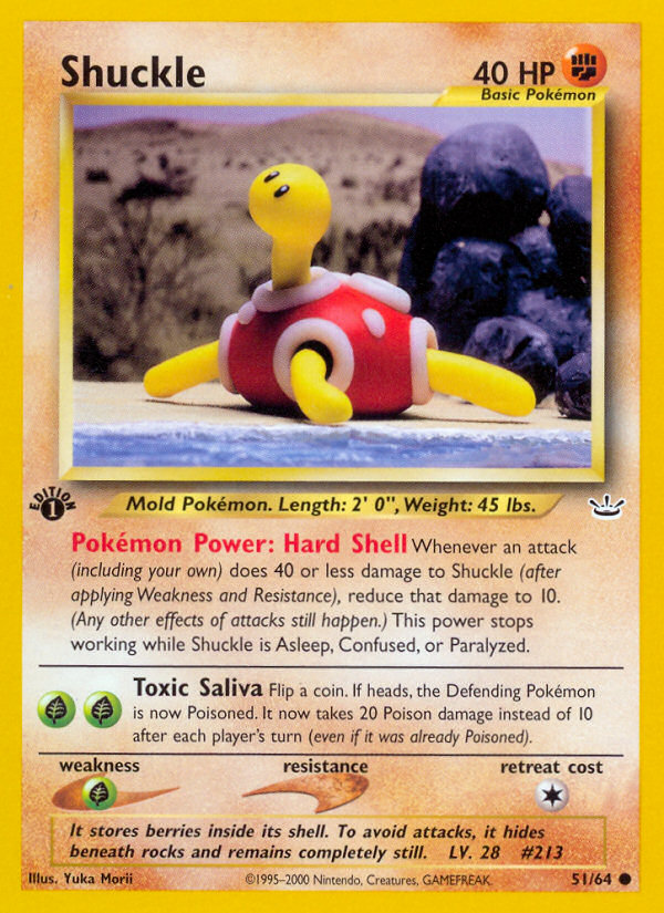 Shuckle (51/64) [Neo Revelation 1st Edition] | Deep Dive Games St. Marys