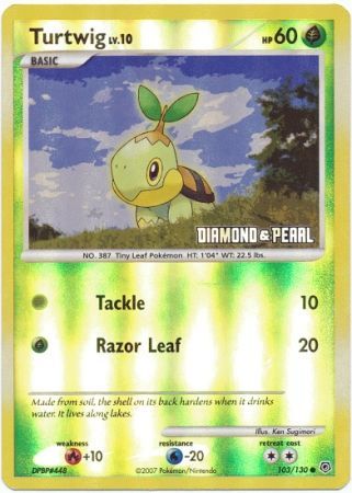 Turtwig (103/130) [Burger King Promos: 2008 Collection] | Deep Dive Games St. Marys