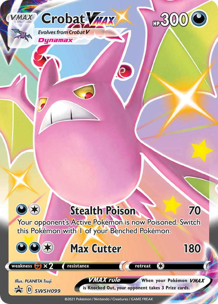 Crobat VMAX (SWSH099) (Jumbo Card) [Sword & Shield: Black Star Promos] | Deep Dive Games St. Marys