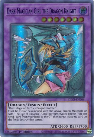 Dark Magician Girl the Dragon Knight (Alternate Art) (Green) [DLCS-EN006] Ultra Rare | Deep Dive Games St. Marys