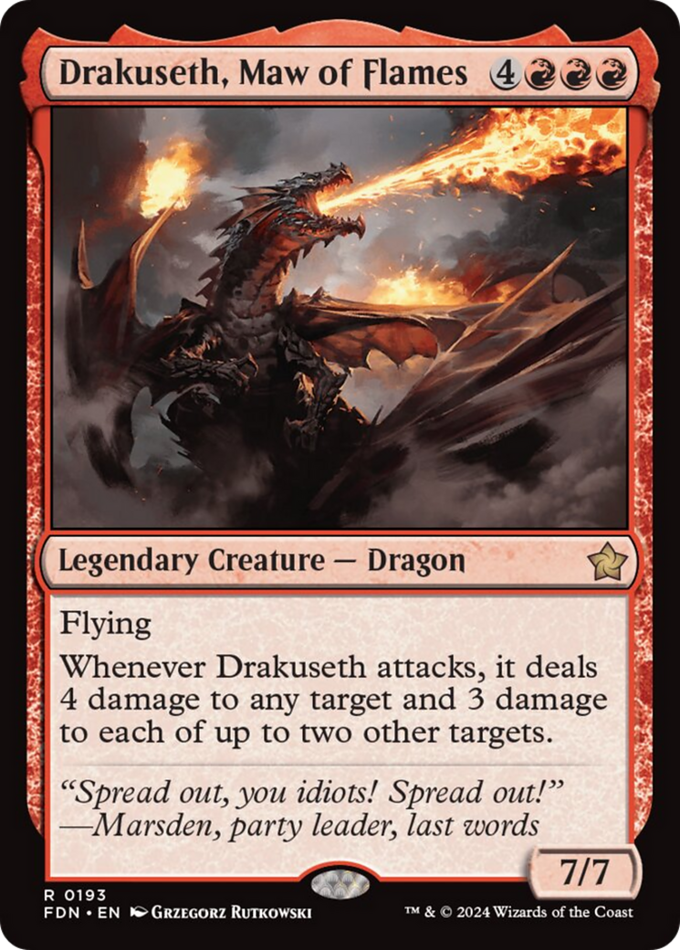 Drakuseth, Maw of Flames [Foundations] | Deep Dive Games St. Marys