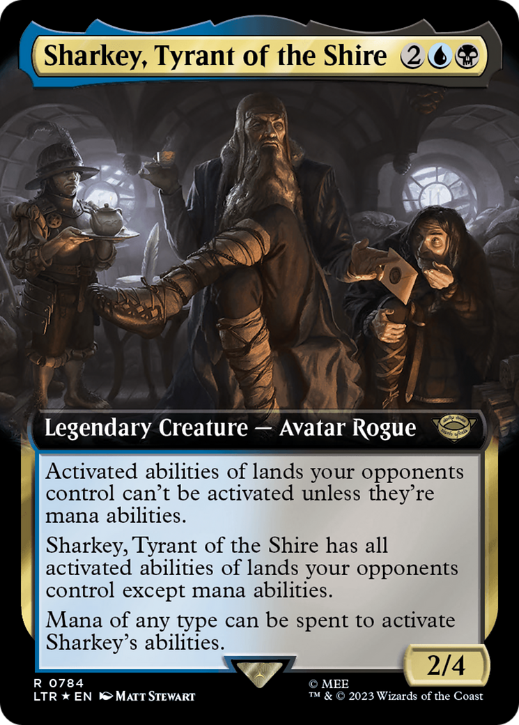 Sharkey, Tyrant of the Shire (Extended Art) (Surge Foil) [The Lord of the Rings: Tales of Middle-Earth] | Deep Dive Games St. Marys