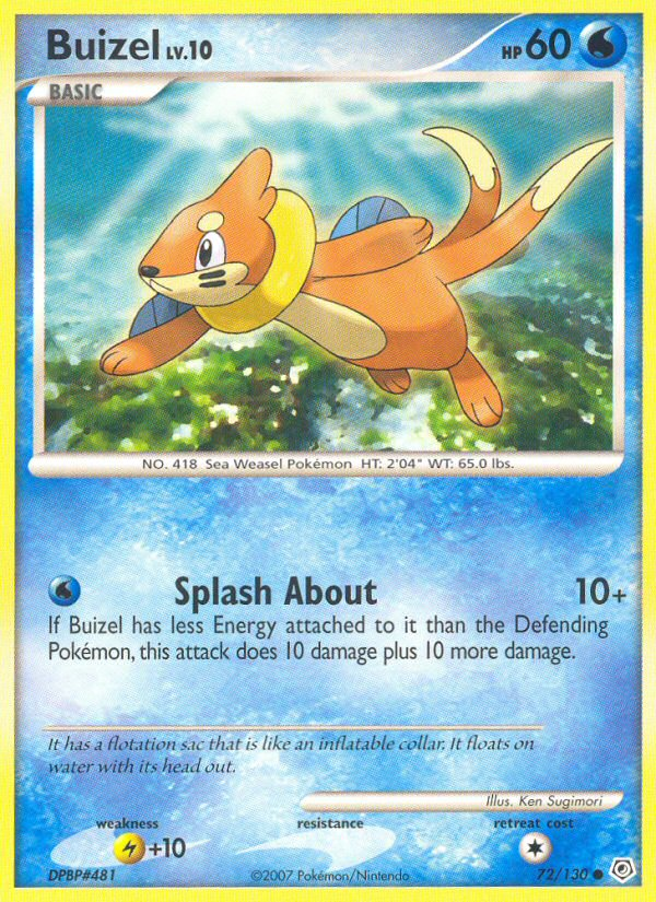 Buizel (72/130) [Diamond & Pearl: Base Set] | Deep Dive Games St. Marys