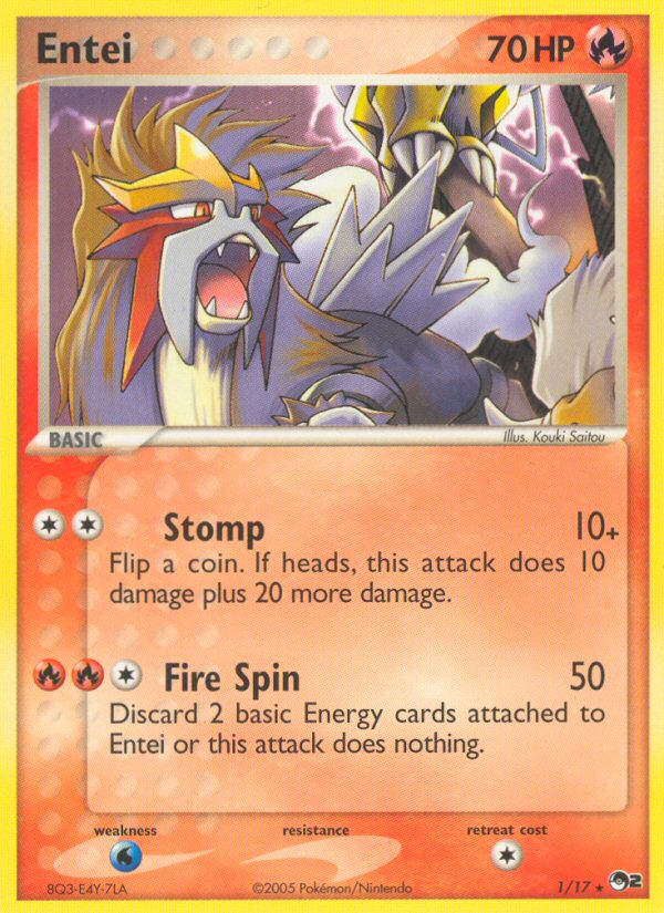 Entei (1/17) [POP Series 2] | Deep Dive Games St. Marys