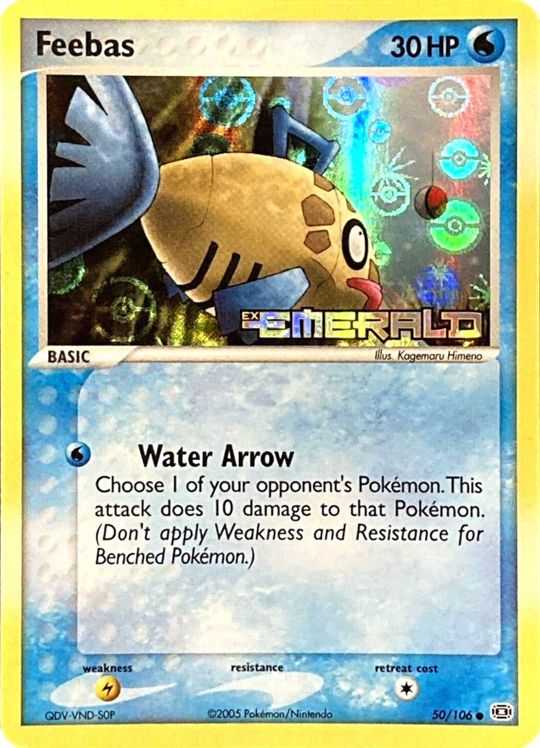 Feebas (50/106) (Stamped) [EX: Emerald] | Deep Dive Games St. Marys