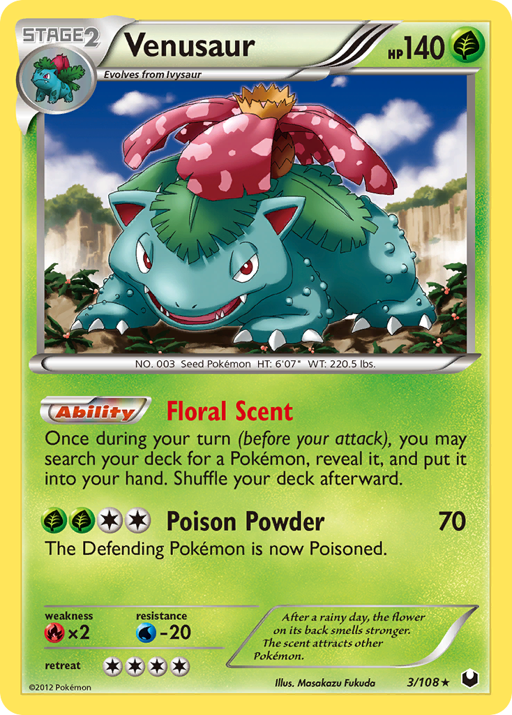 Venusaur (3/108) [Black & White: Dark Explorers] | Deep Dive Games St. Marys