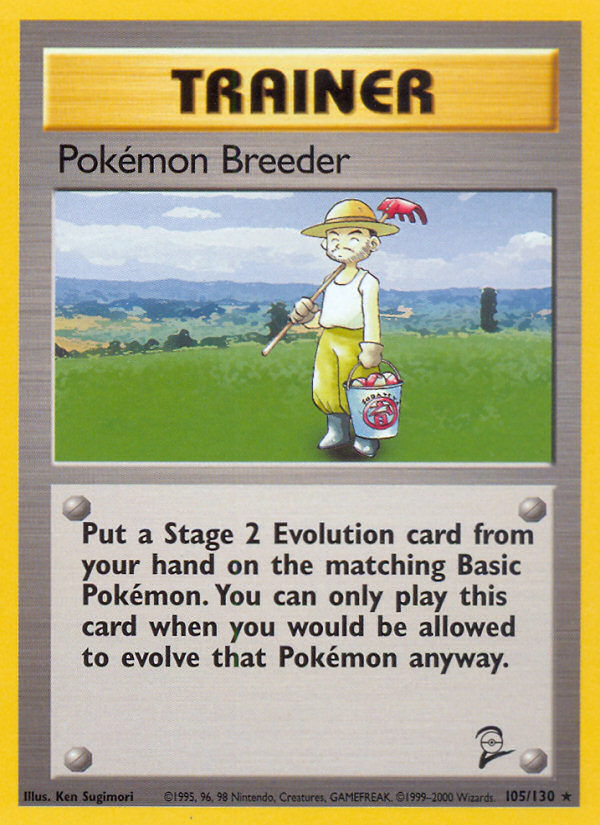 Pokemon Breeder (105/130) [Base Set 2] | Deep Dive Games St. Marys