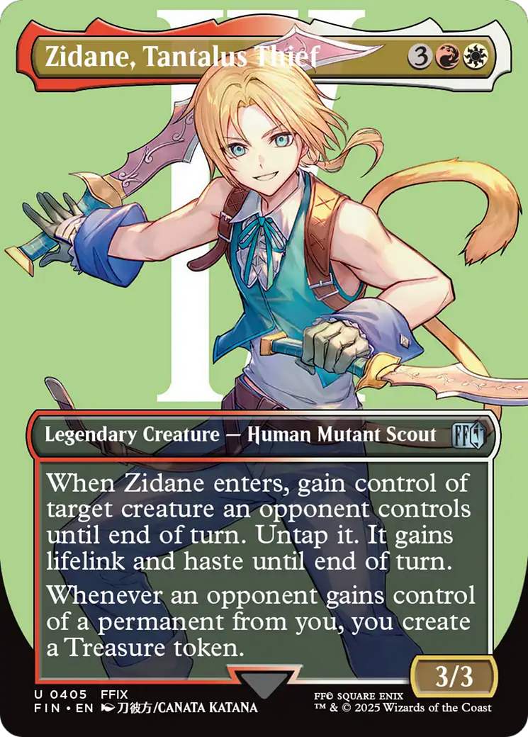 Zidane, Tantalus Thief (Borderless) [FINAL FANTASY] | Deep Dive Games St. Marys