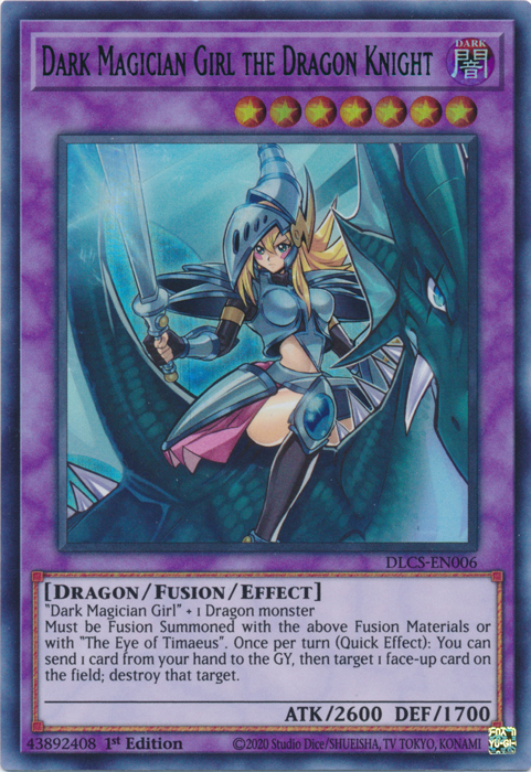 Dark Magician Girl the Dragon Knight (Blue) [DLCS-EN006] Ultra Rare | Deep Dive Games St. Marys