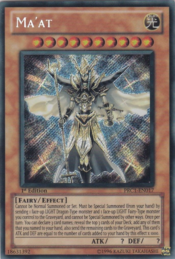 Ma'at [PRC1-EN017] Secret Rare | Deep Dive Games St. Marys