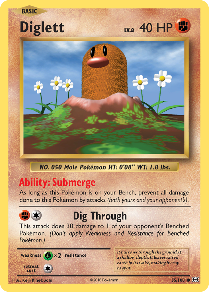 Diglett (55/108) [XY: Evolutions] | Deep Dive Games St. Marys