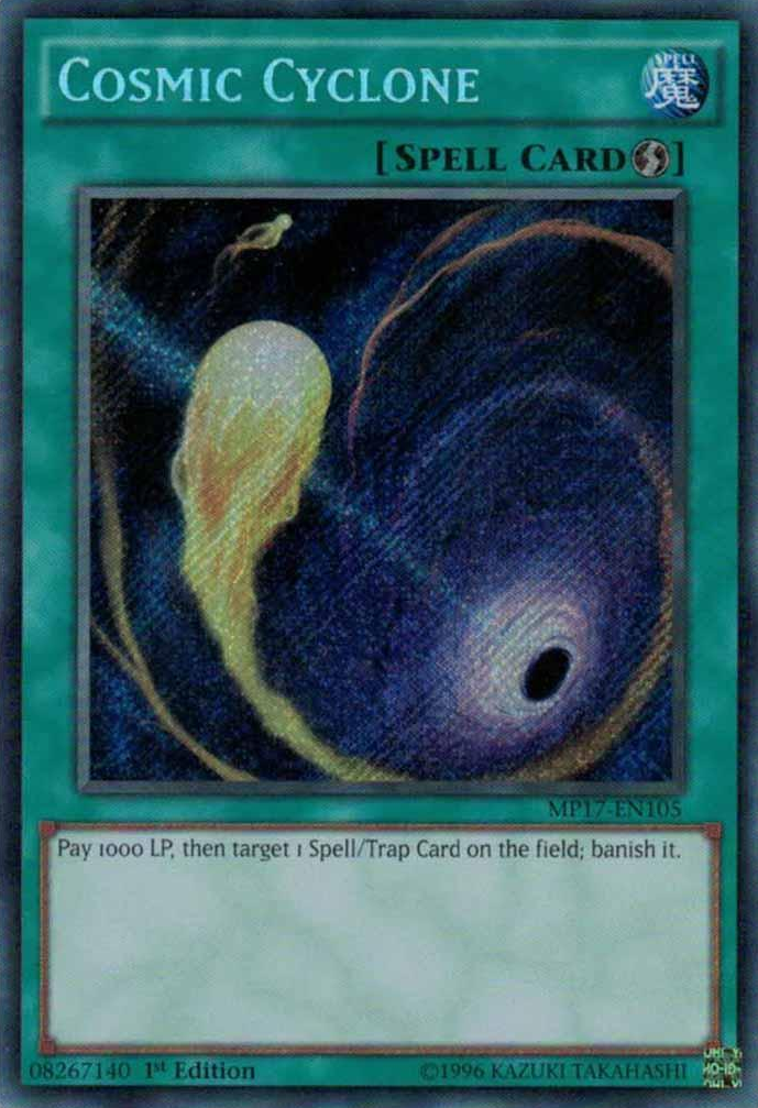 Cosmic Cyclone [MP17-EN105] Secret Rare | Deep Dive Games St. Marys