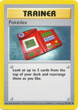 Pokedex (87/102) [Base Set Shadowless Unlimited] | Deep Dive Games St. Marys