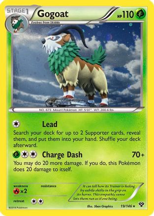 Gogoat (19/146) (Cosmos Holo) [XY: Base Set] | Deep Dive Games St. Marys