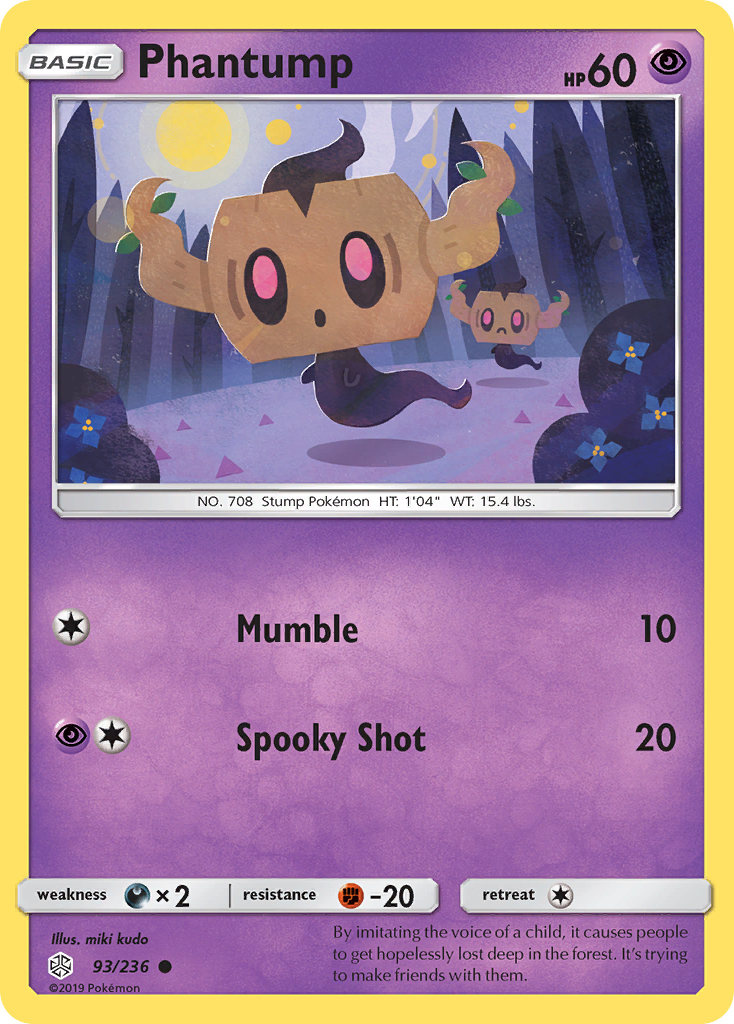 Phantump (93/236) [Sun & Moon: Cosmic Eclipse] | Deep Dive Games St. Marys