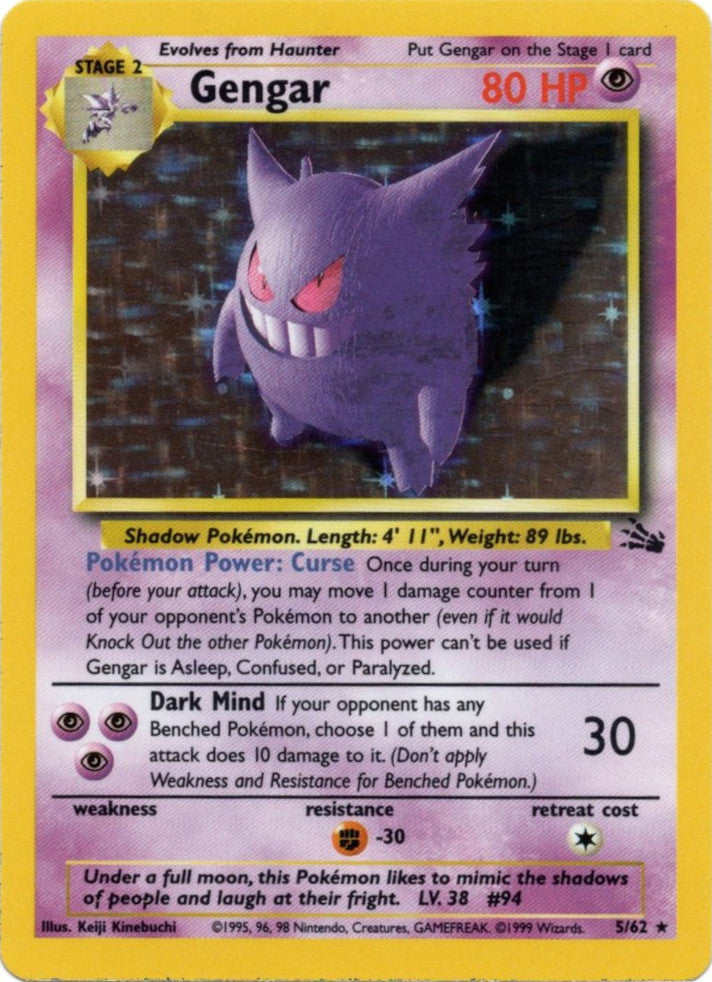 Gengar (5/62) [Fossil Unlimited] | Deep Dive Games St. Marys