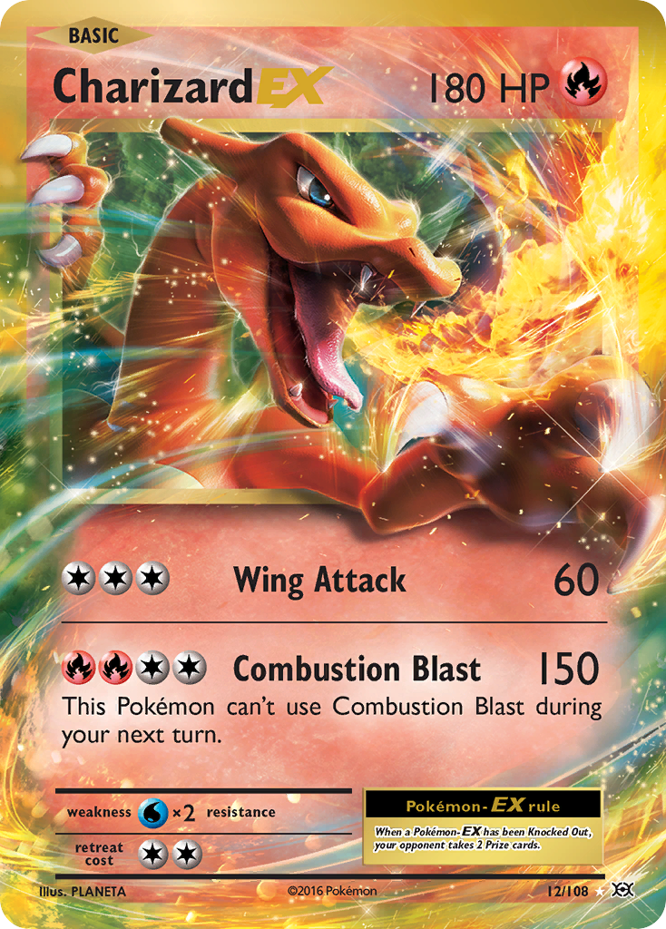 Charizard EX (12/108) [XY: Evolutions] | Deep Dive Games St. Marys