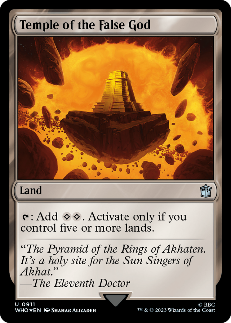 Temple of the False God (Surge Foil) [Doctor Who] | Deep Dive Games St. Marys