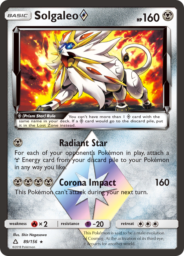 Solgaleo (89/156) (Prism Star) [Sun & Moon: Ultra Prism] | Deep Dive Games St. Marys