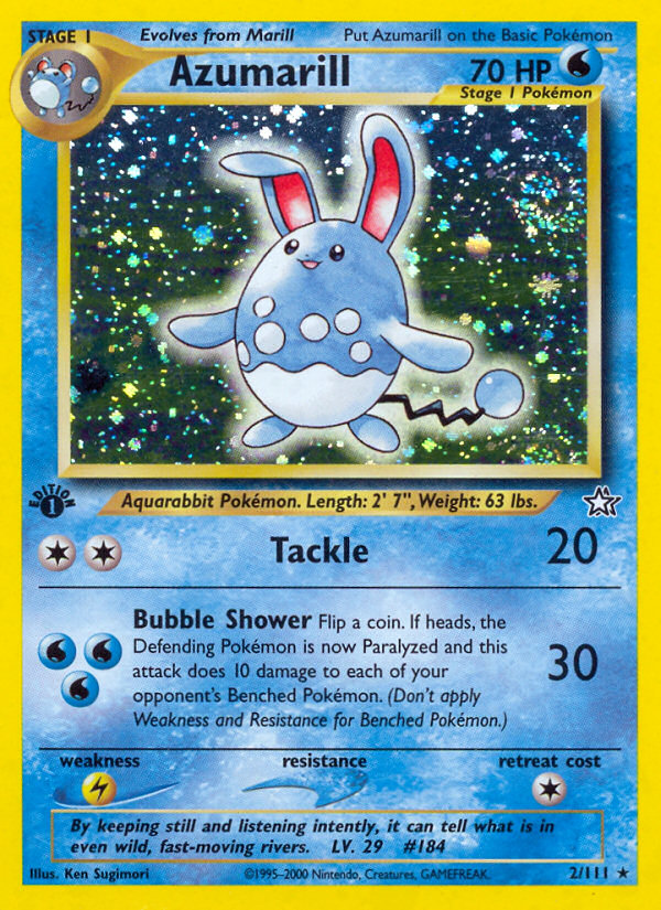 Azumarill (2/111) [Neo Genesis 1st Edition] | Deep Dive Games St. Marys