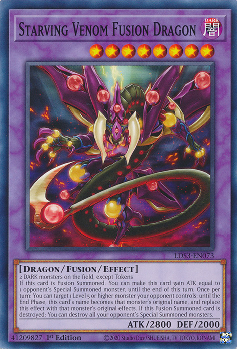 Starving Venom Fusion Dragon [LDS3-EN073] Common | Deep Dive Games St. Marys