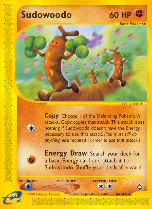 Sudowoodo (36/147) [Aquapolis] | Deep Dive Games St. Marys