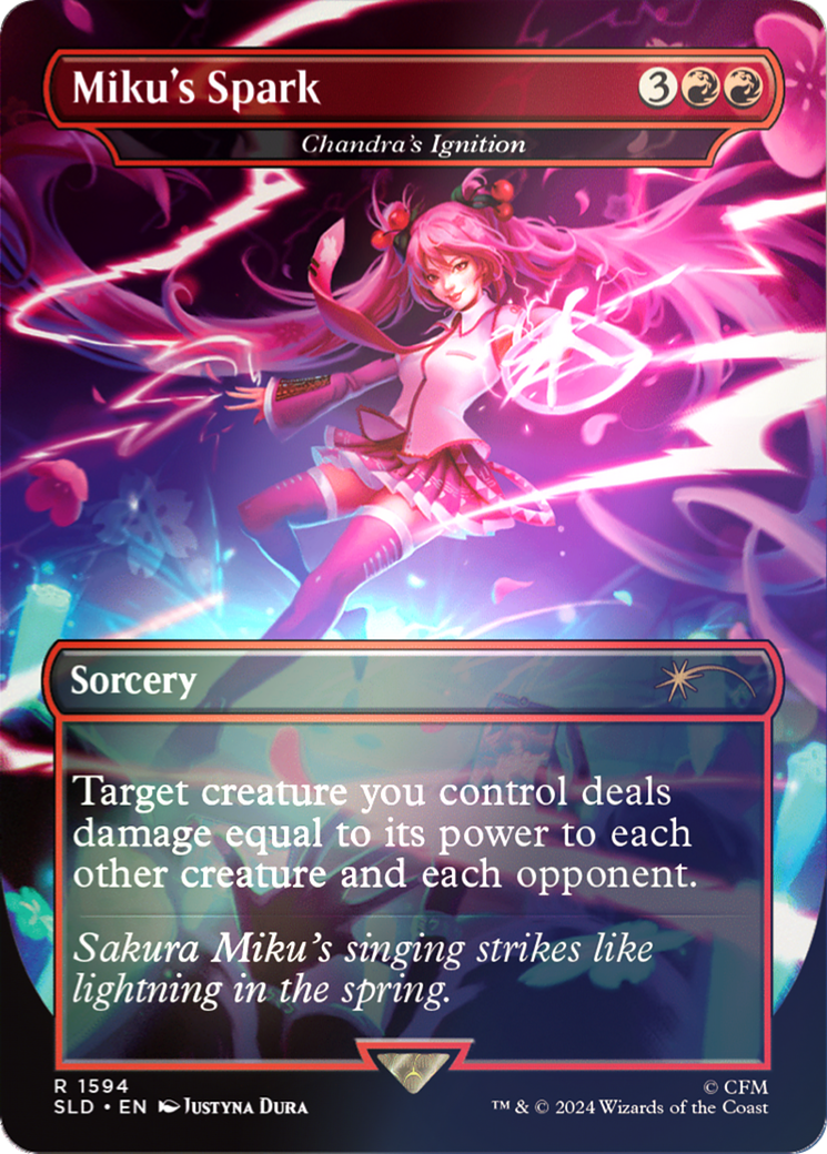 Miku's Spark - Chandra's Ignition (Rainbow Foil) [Secret Lair Drop Series] | Deep Dive Games St. Marys
