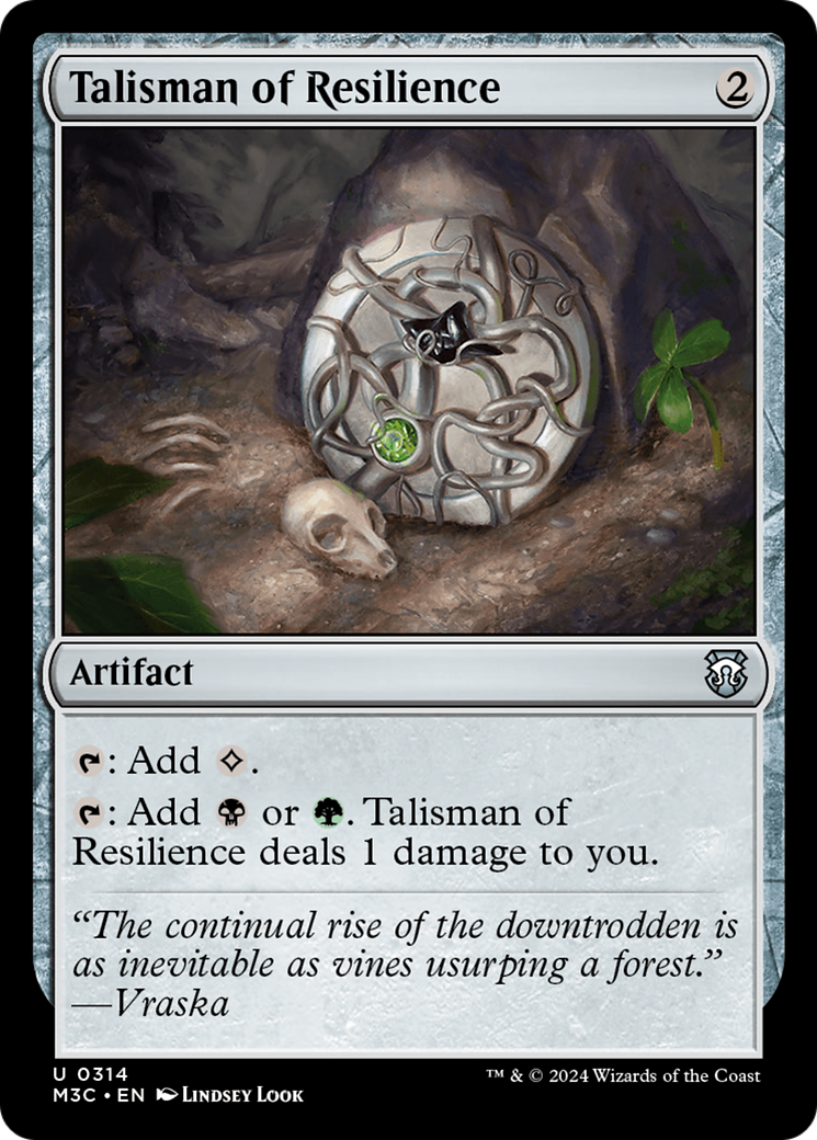 Talisman of Resilience (Ripple Foil) [Modern Horizons 3 Commander] | Deep Dive Games St. Marys