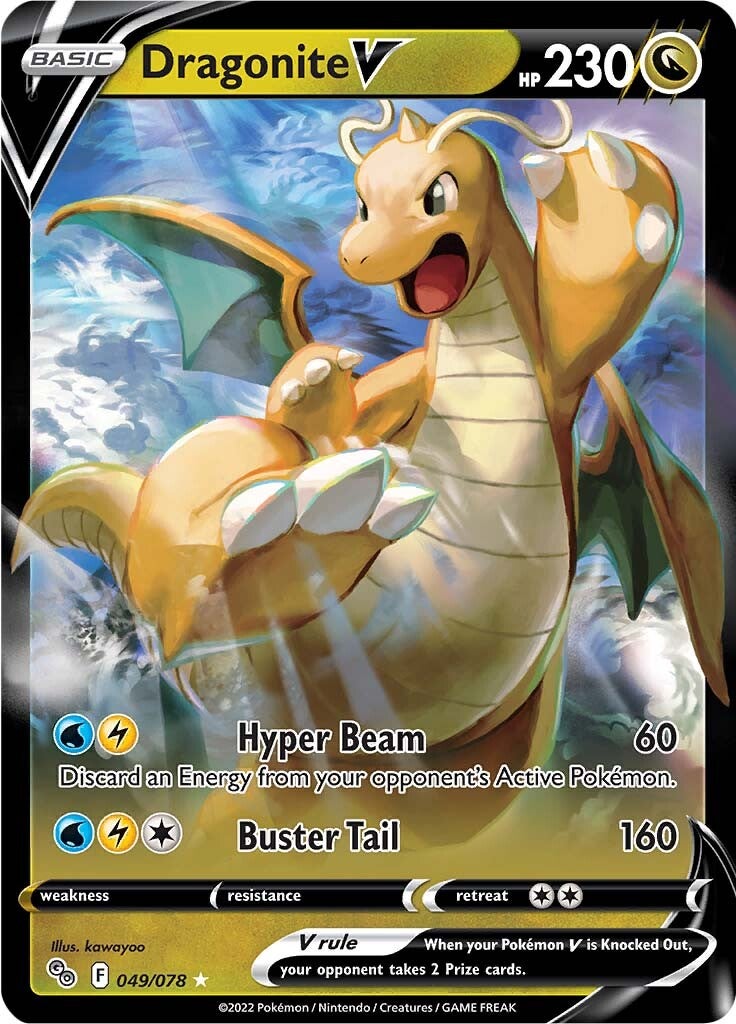 Dragonite V (049/078) [Pokémon GO] | Deep Dive Games St. Marys