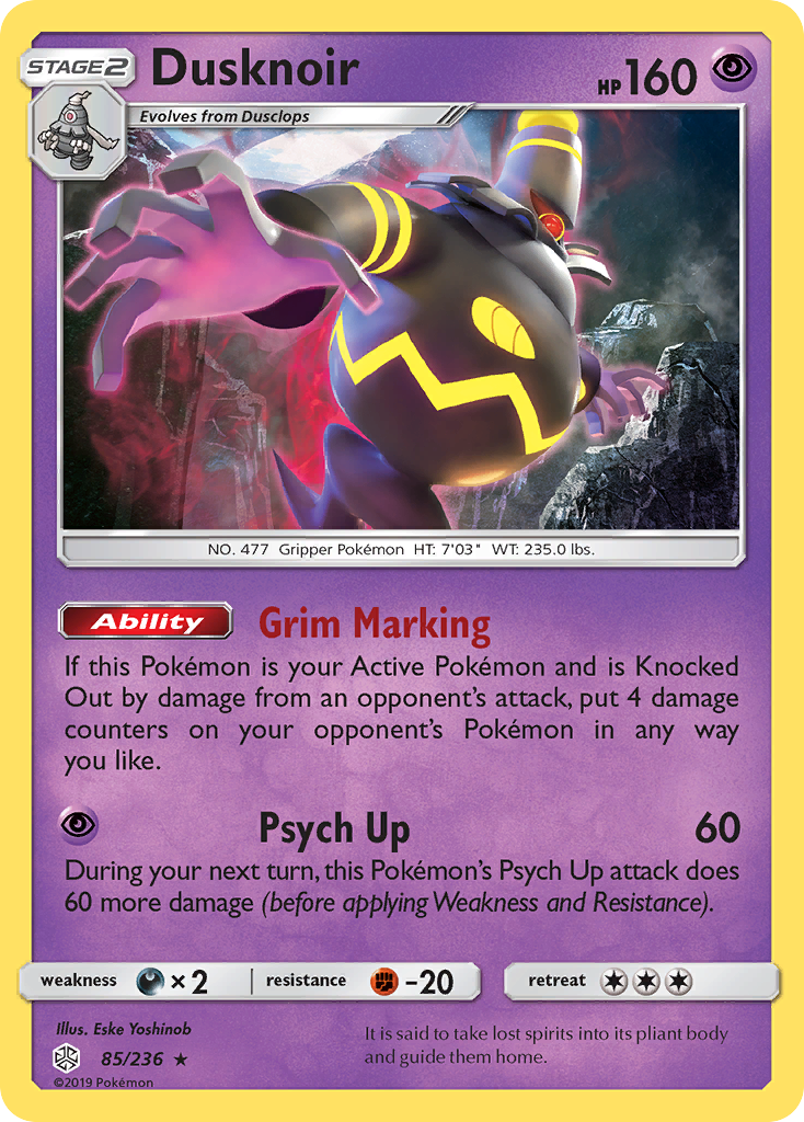 Dusknoir (85/236) [Sun & Moon: Cosmic Eclipse] | Deep Dive Games St. Marys