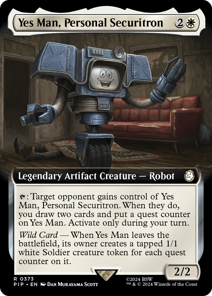 Yes Man, Personal Securitron (Extended Art) [Fallout] | Deep Dive Games St. Marys