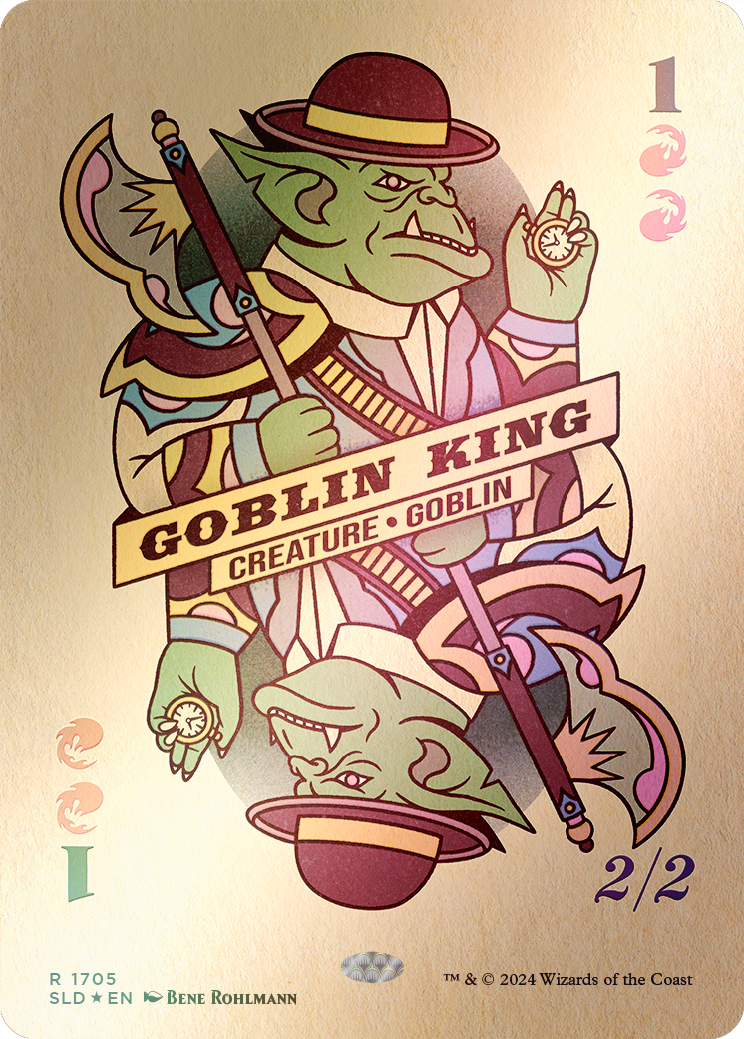 Goblin King (1705) (Rainbow Foil) [Secret Lair Drop Series] | Deep Dive Games St. Marys