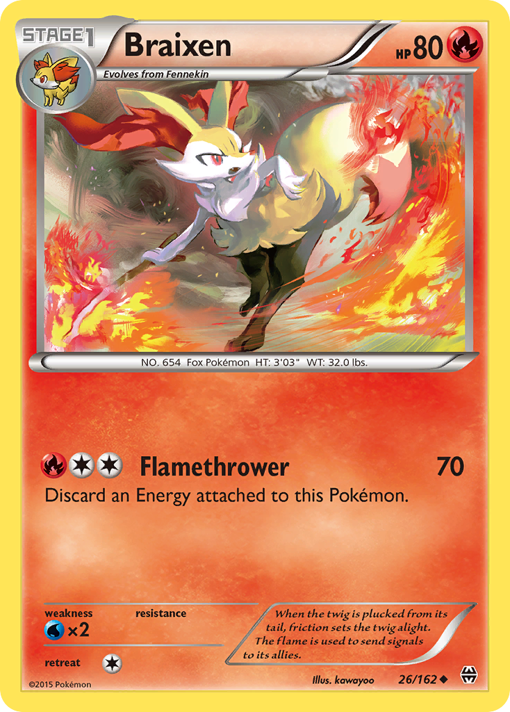 Braixen (26/162) [XY: BREAKthrough] | Deep Dive Games St. Marys